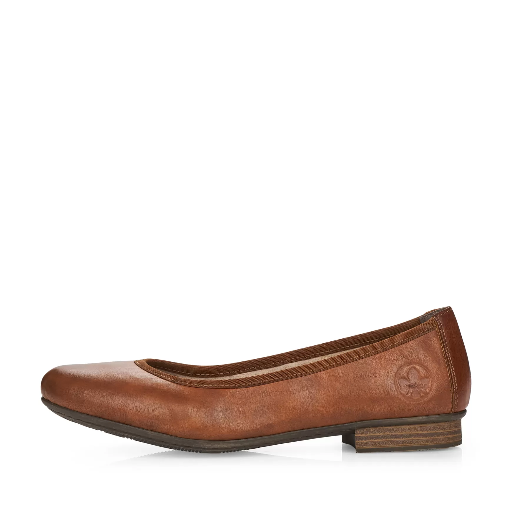 Women'S Ballerinas Chestnut Brown-Rieker Discount