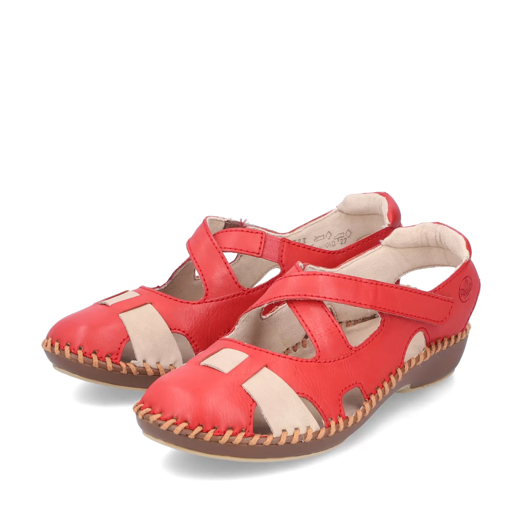 Women'S Ballerinas Fire Red-Rieker Outlet