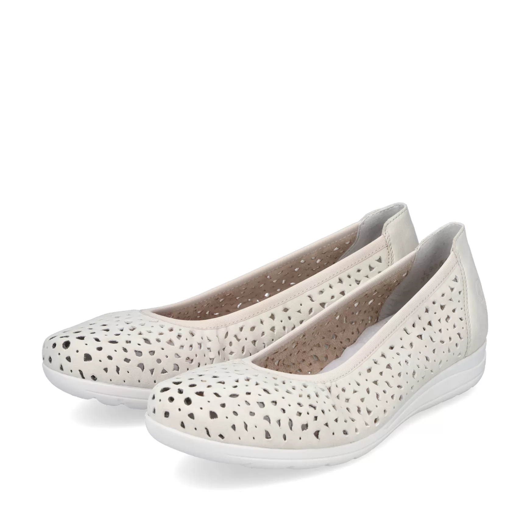 Women'S Ballerinas Light Beige-Rieker Best Sale