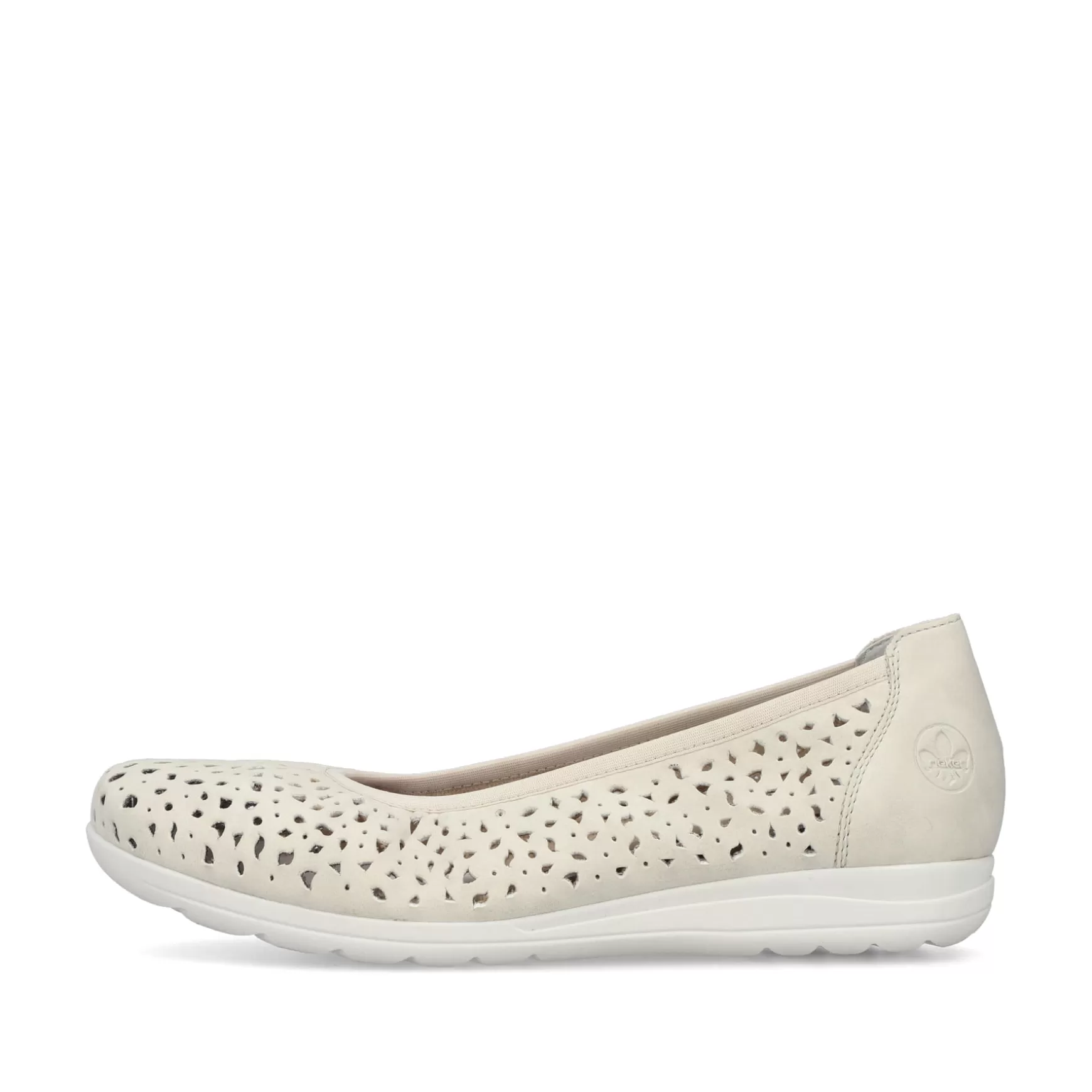 Women'S Ballerinas Light Beige-Rieker Best Sale