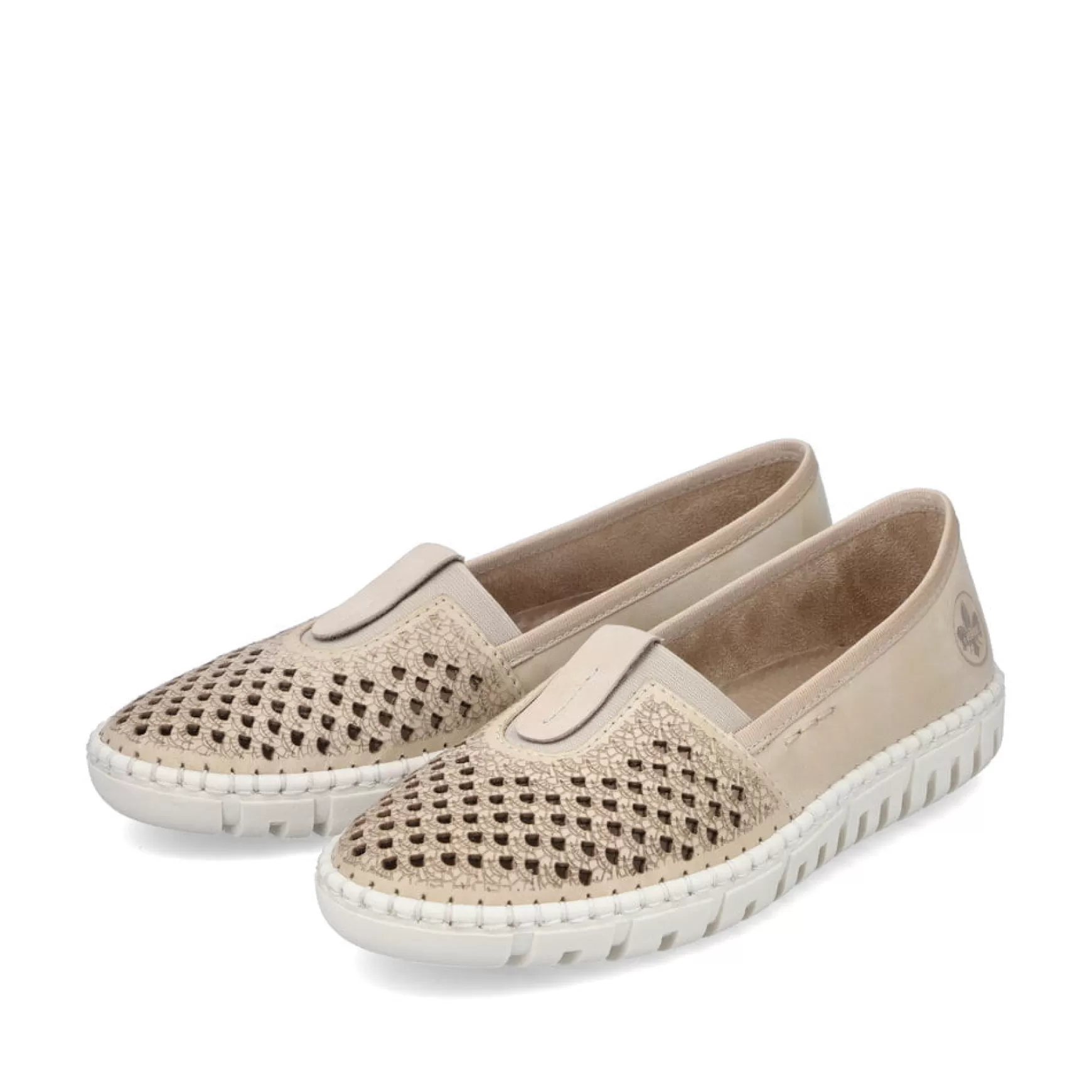 Women'S Ballerinas Sand Beige-Rieker Best Sale