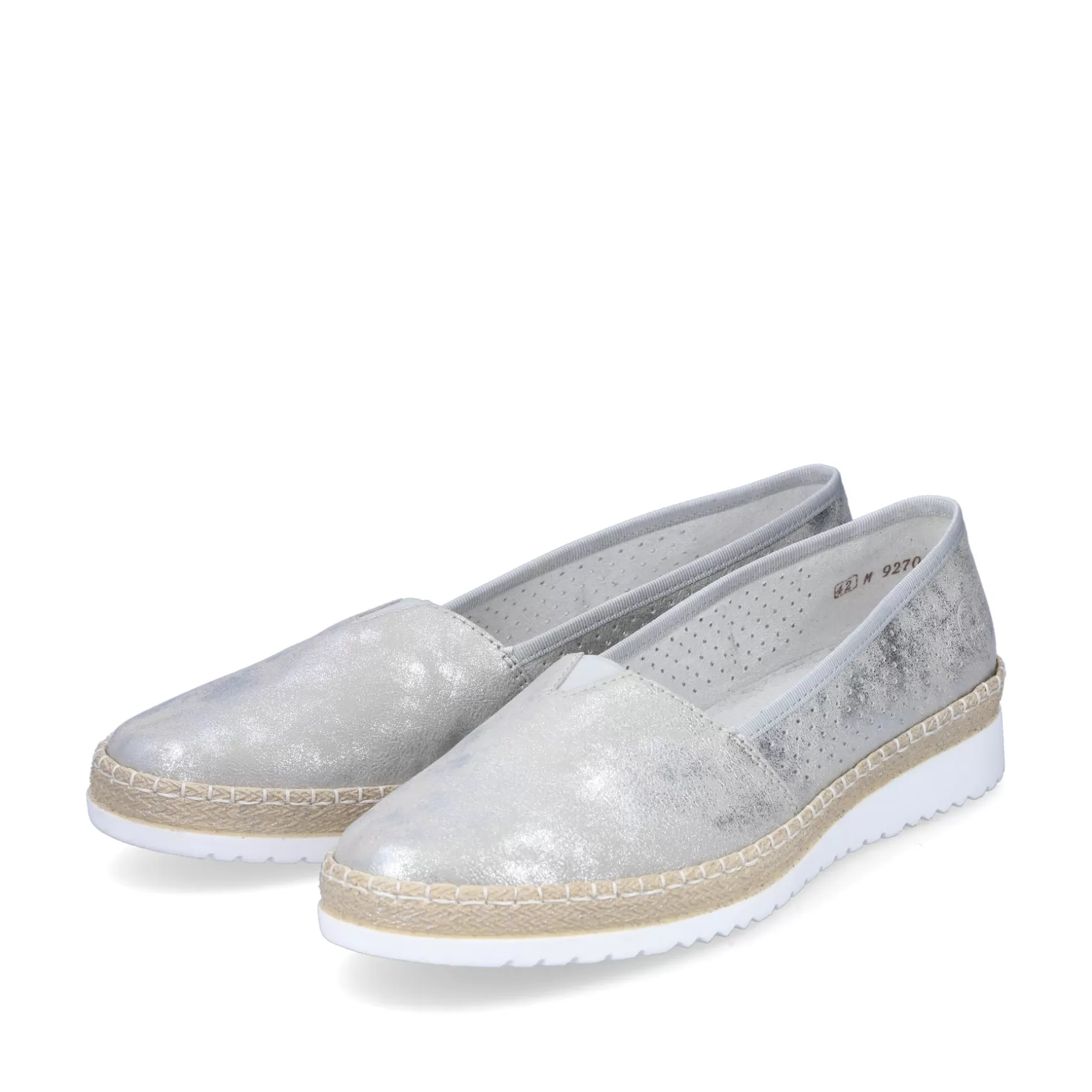 Women'S Ballerinas Silver-Rieker New