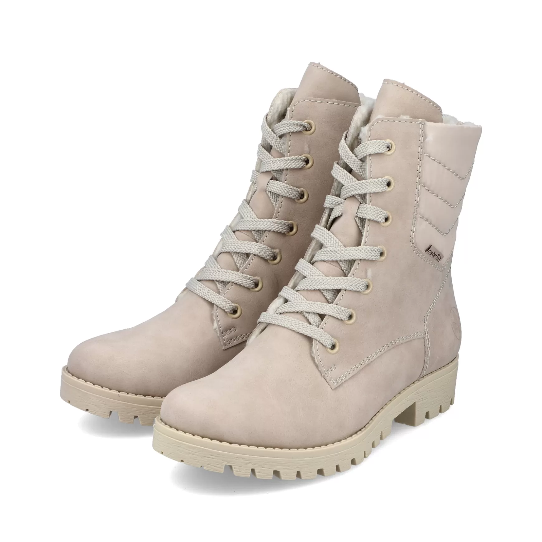 Women'S Biker Boots Champagne-Rieker Cheap