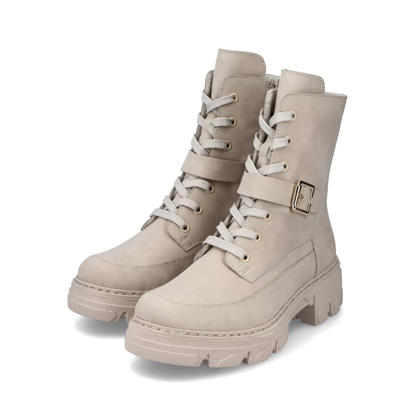 Women'S Biker Boots Champagne-Rieker Clearance