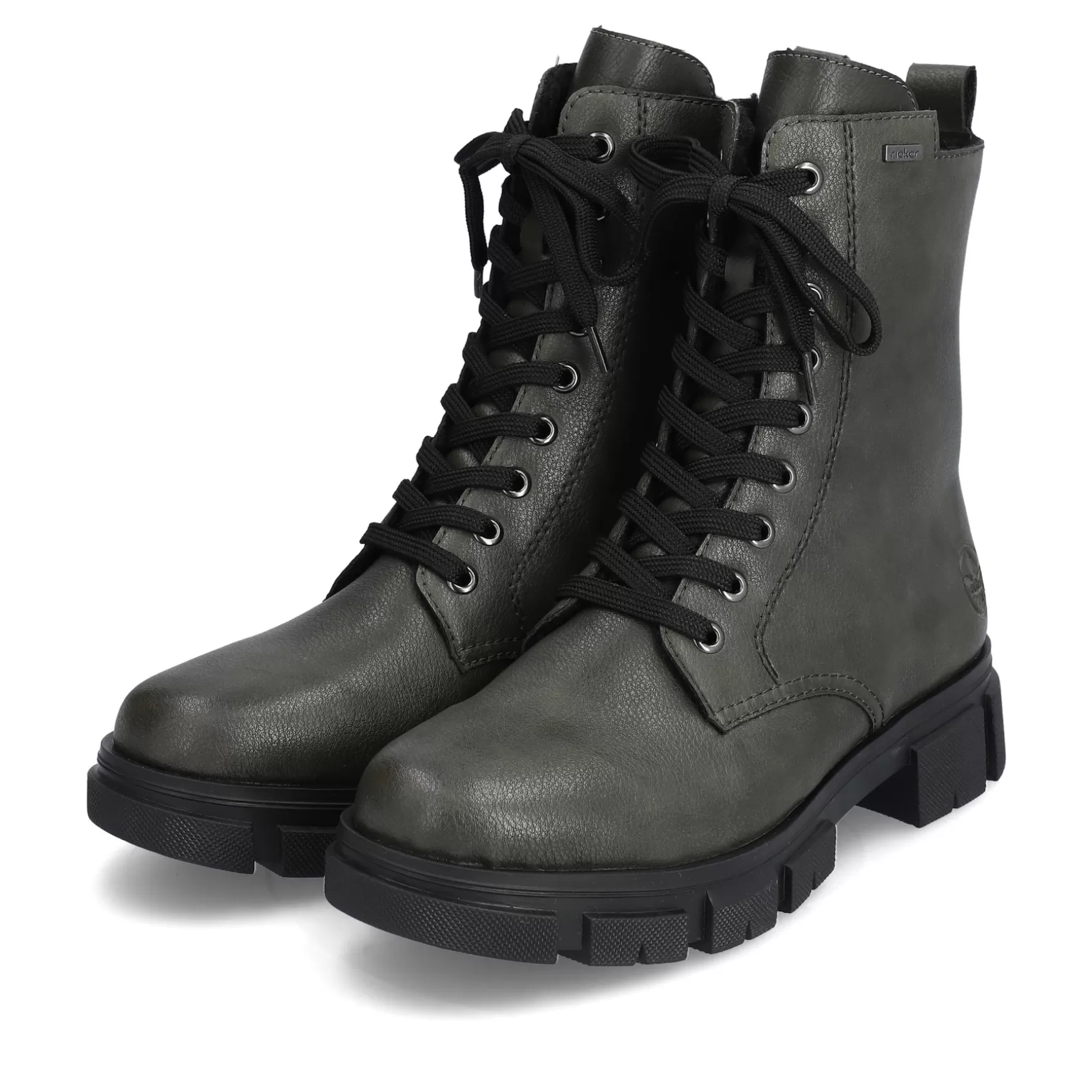 Women'S Biker Boots Granite Gray-Rieker Flash Sale