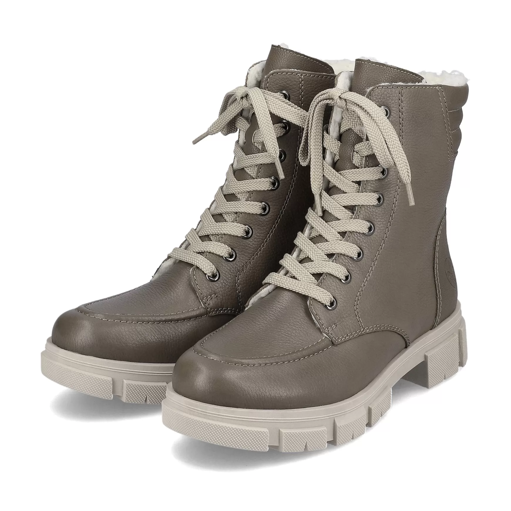 Women'S Biker Boots Granite Gray-Rieker Outlet