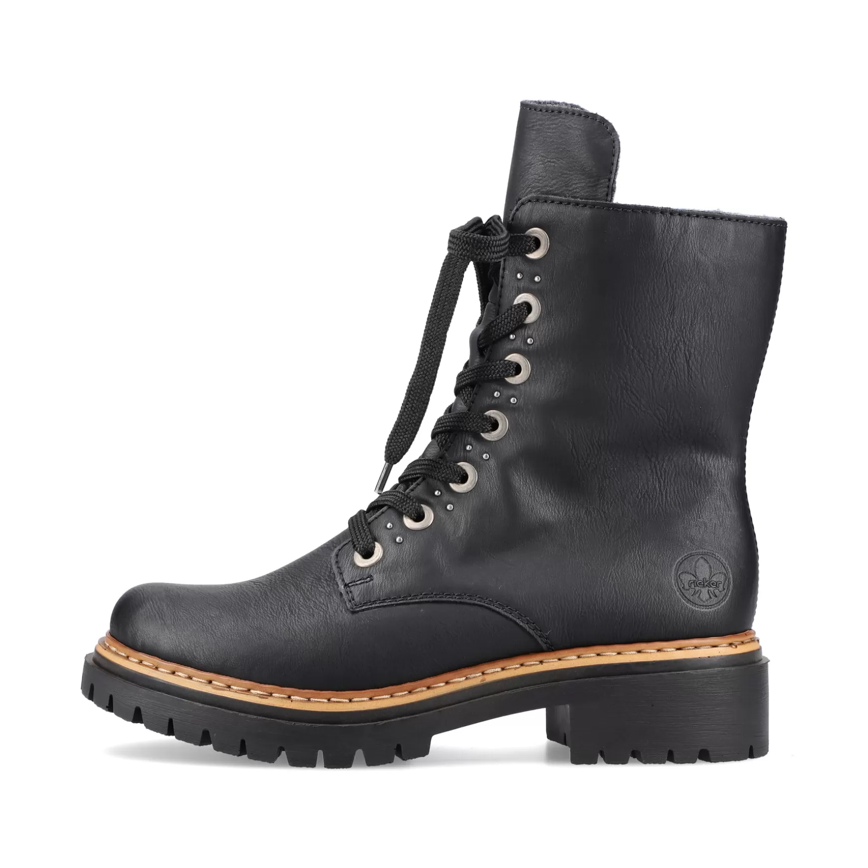 Women'S Biker Boots Graphite Black-Rieker Sale