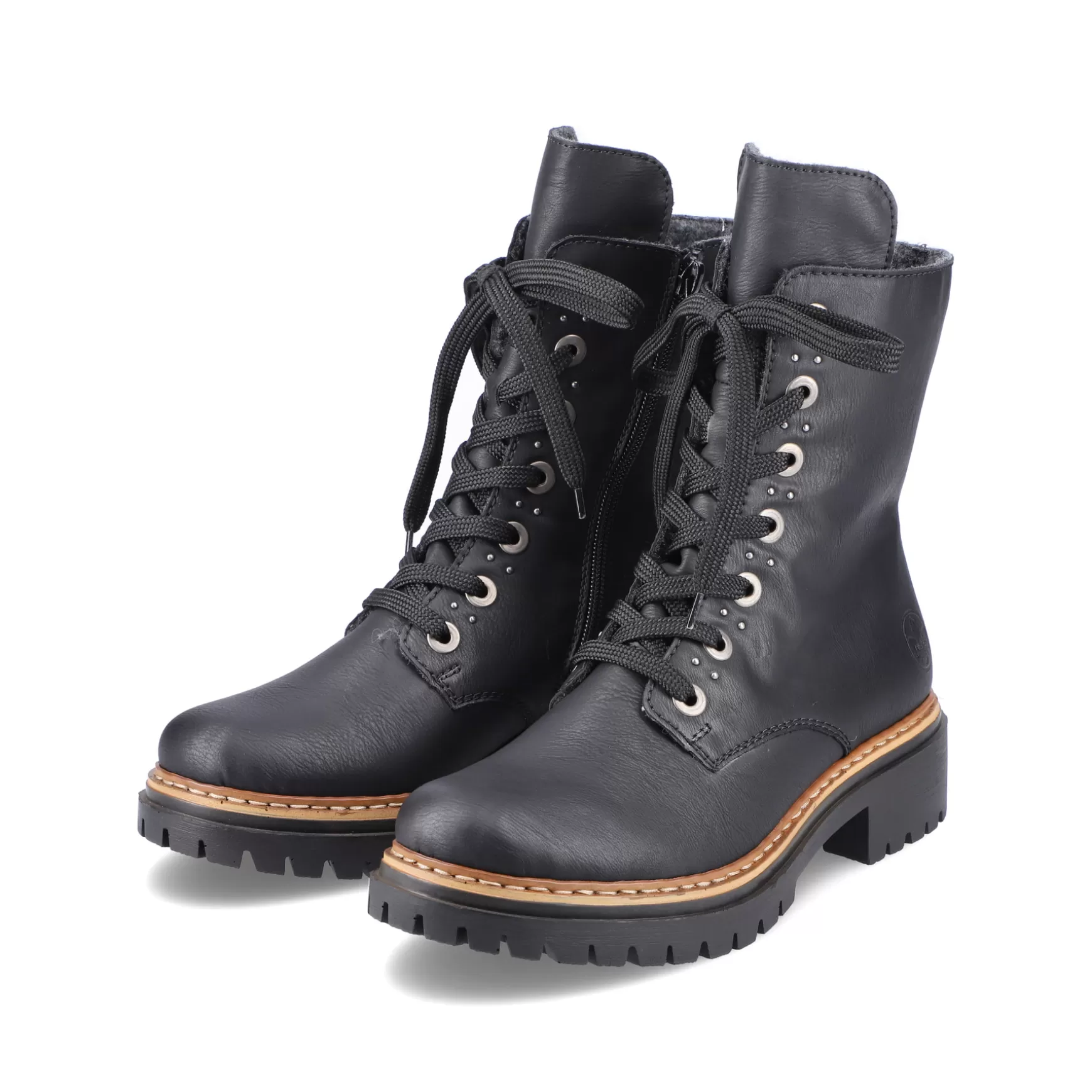 Women'S Biker Boots Graphite Black-Rieker Sale