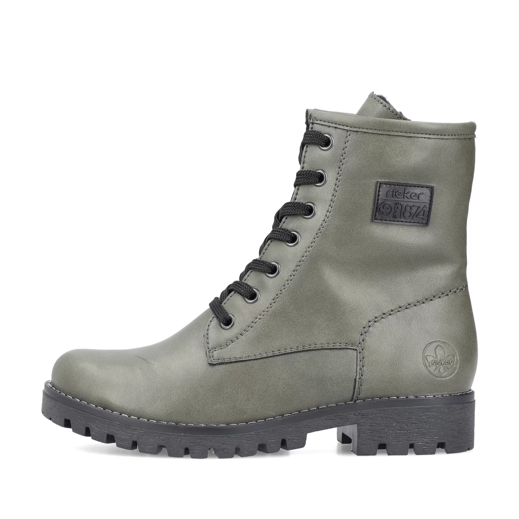 Women'S Biker Boots Gray Green-Rieker Hot