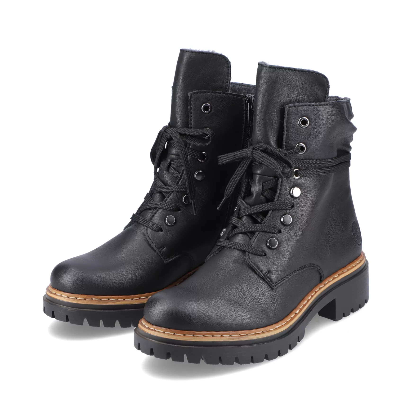 Women'S Biker Boots Jet Black-Rieker Outlet