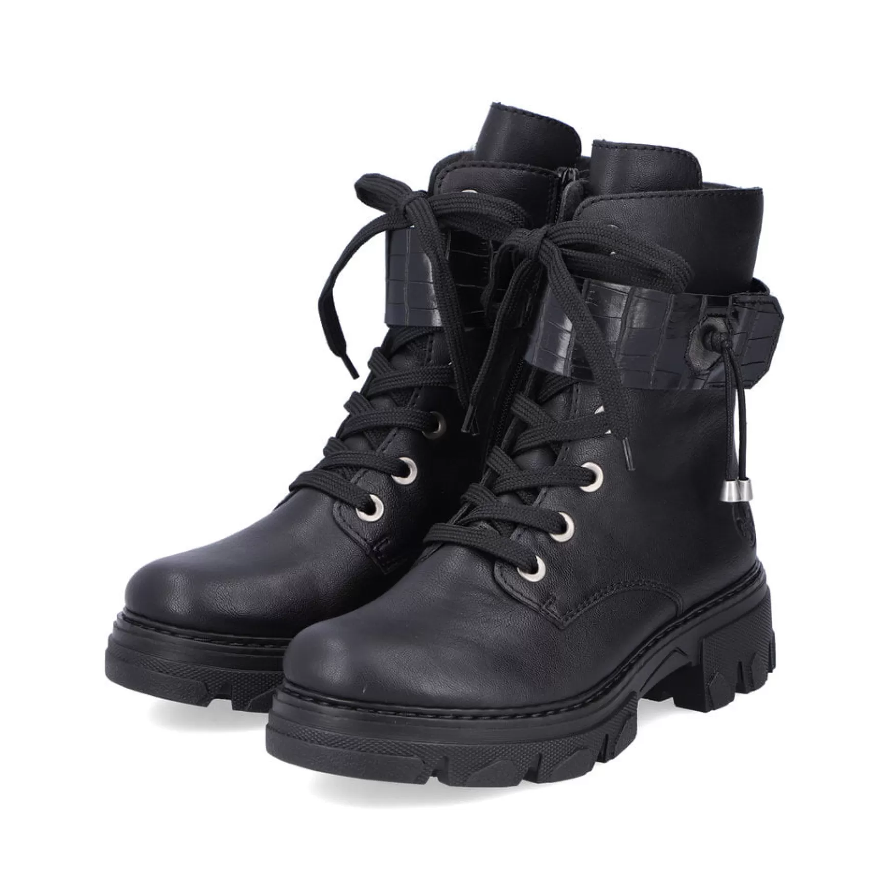 Women'S Biker Boots Jet Black-Rieker Online