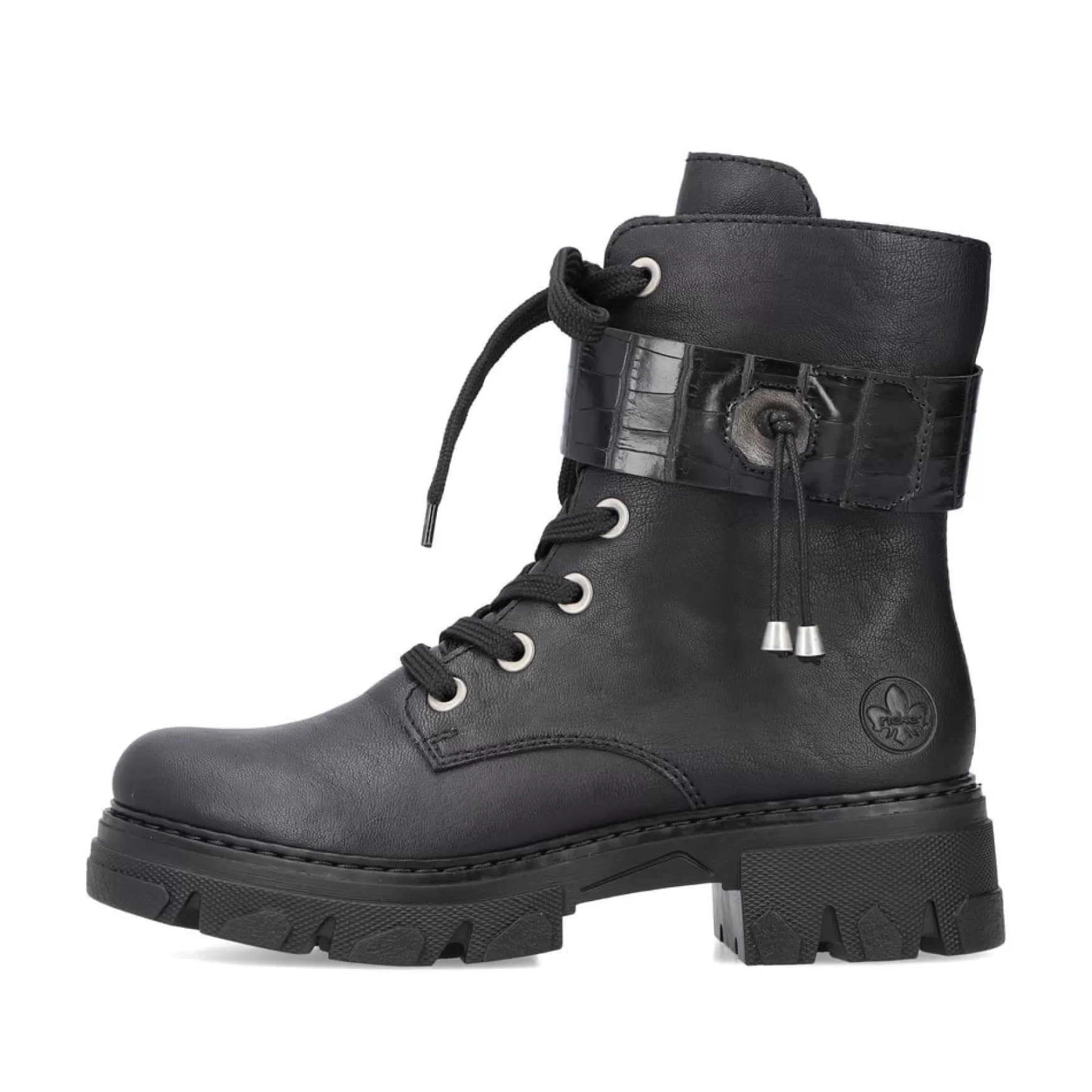 Women'S Biker Boots Jet Black-Rieker Online