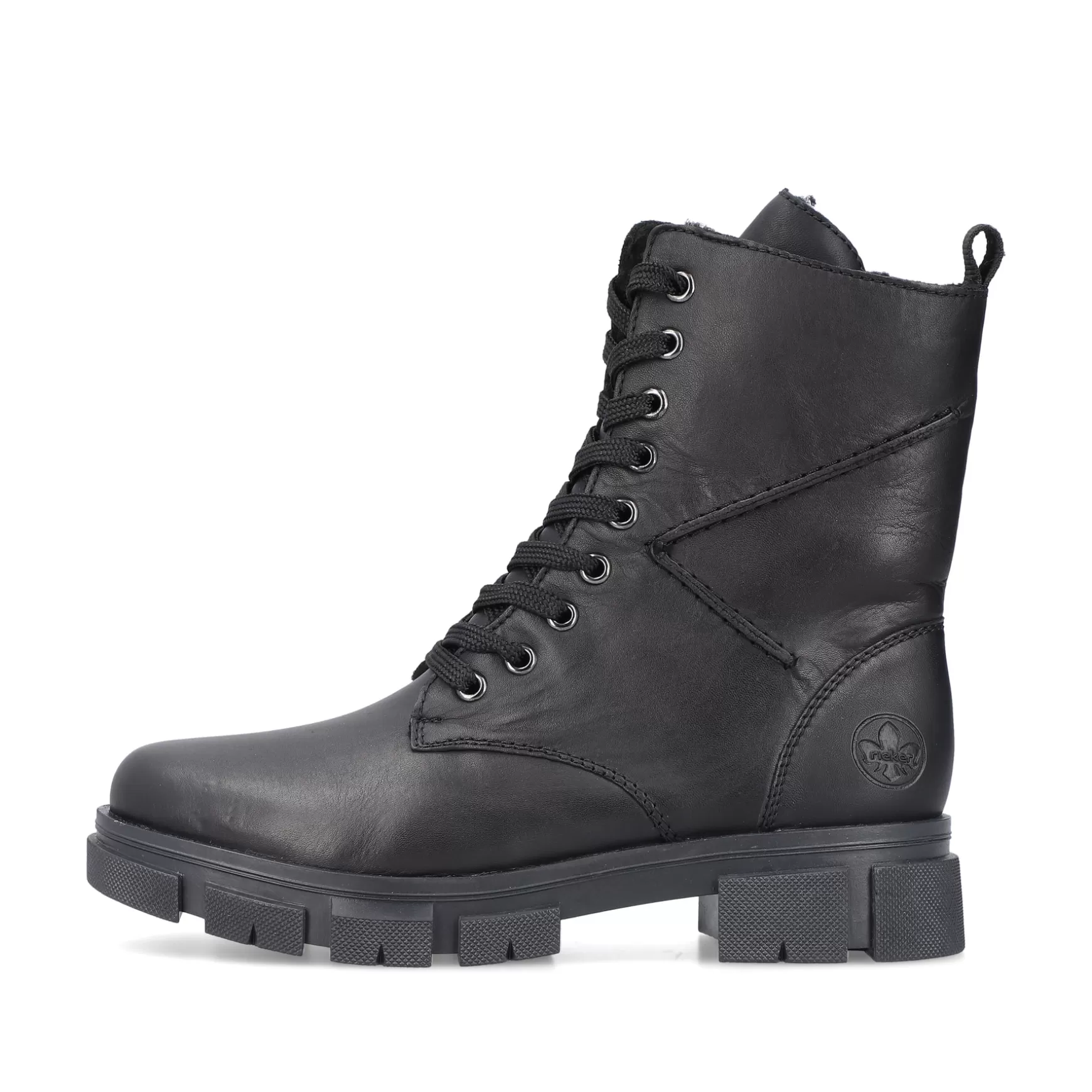 Women'S Biker Boots Jet Black-Rieker Hot