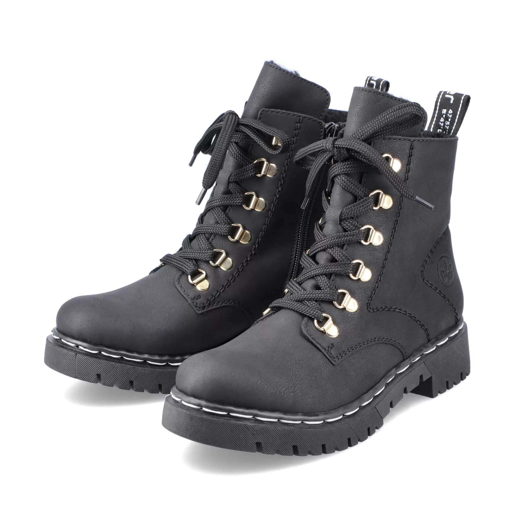 Women'S Biker Boots Jet Black-Rieker Store