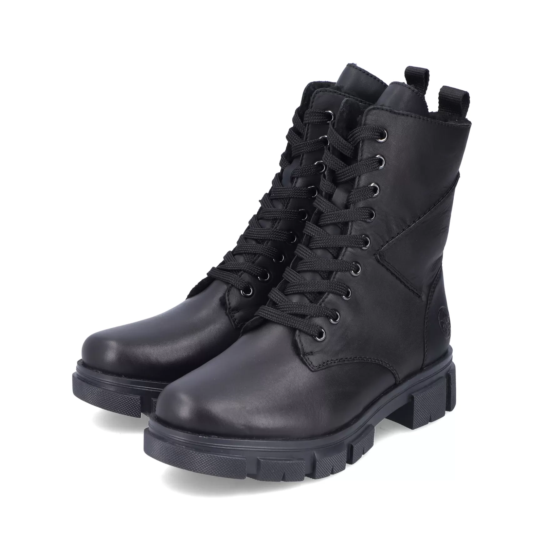 Women'S Biker Boots Jet Black-Rieker Hot