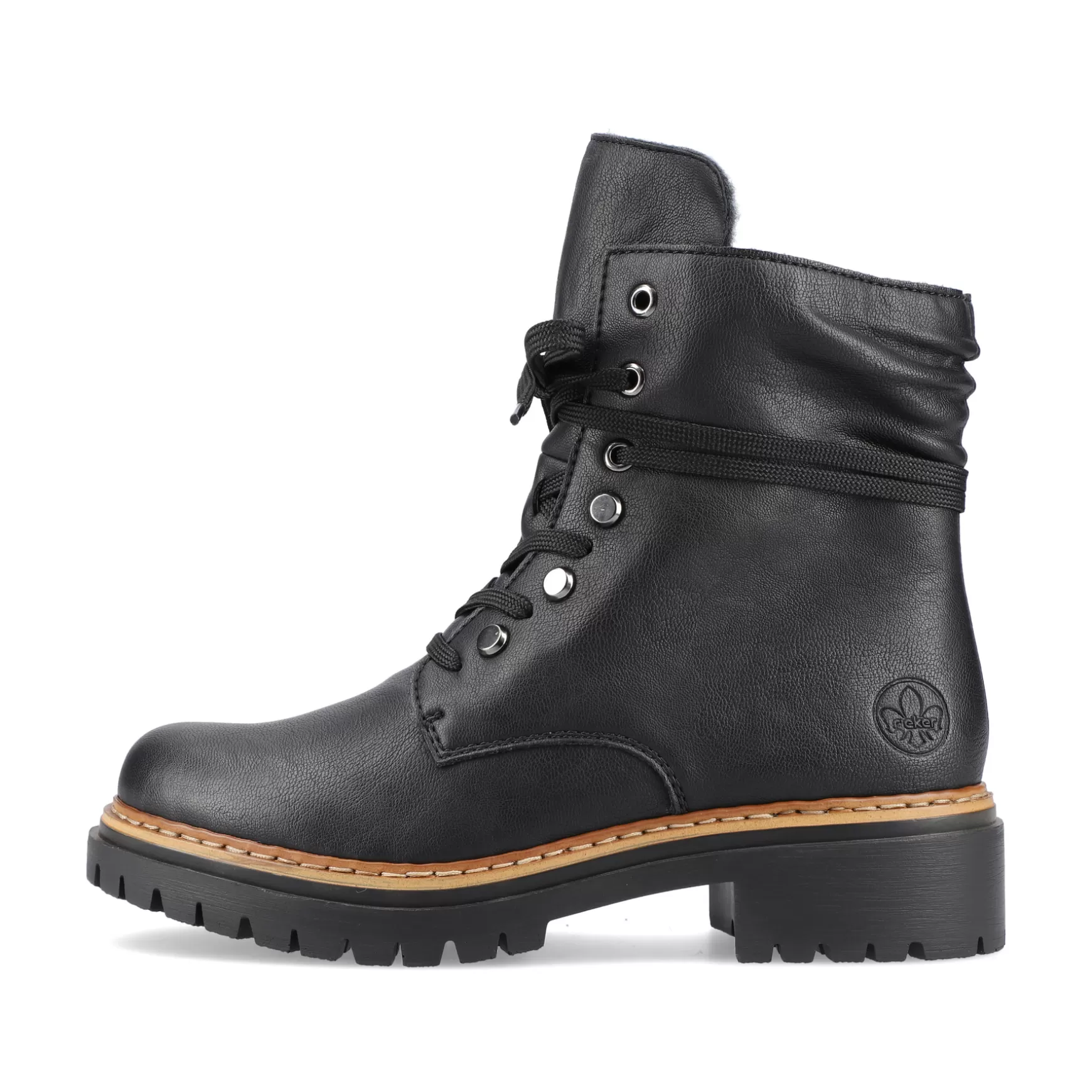 Women'S Biker Boots Jet Black-Rieker Outlet