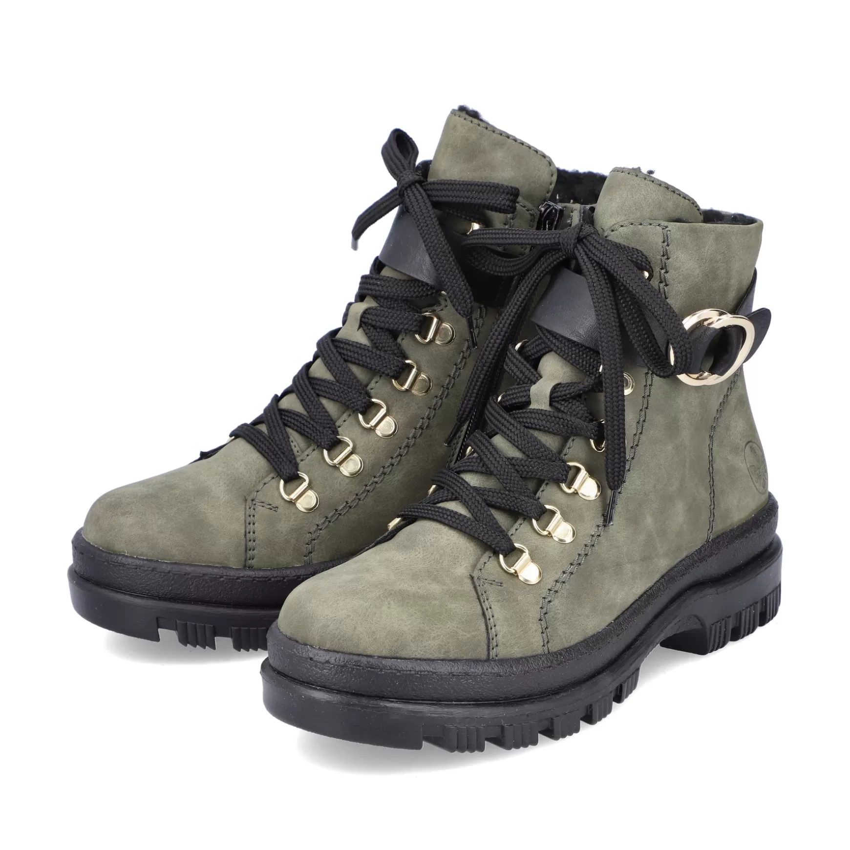 Women'S Biker Boots Leaf Green-Rieker Best Sale