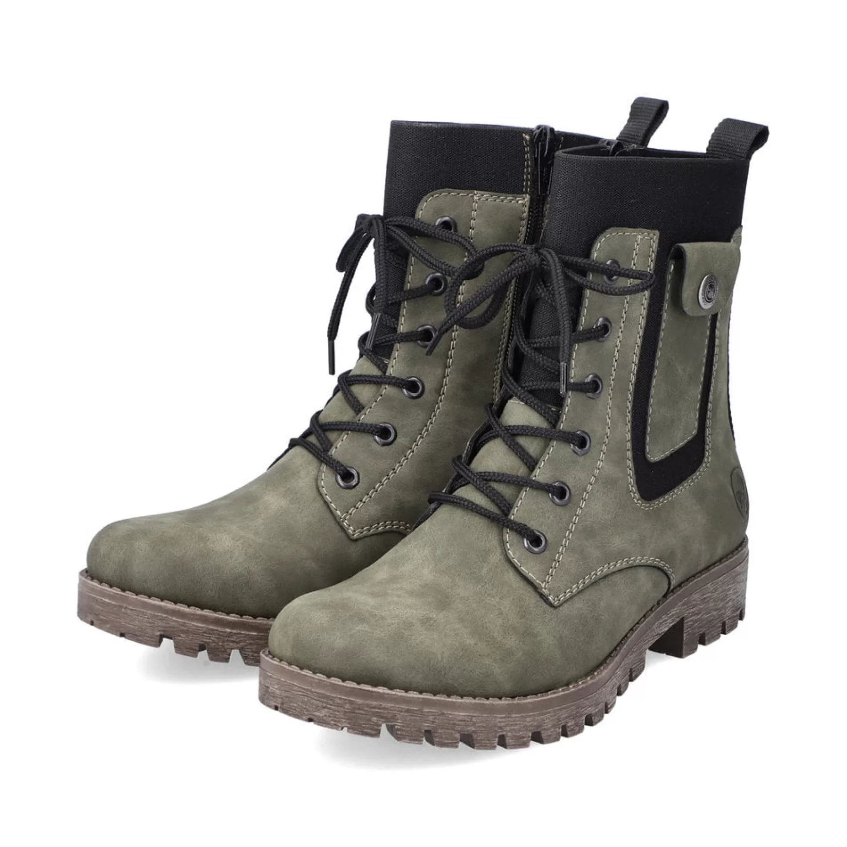 Women'S Biker Boots Leaf Green-Rieker Online