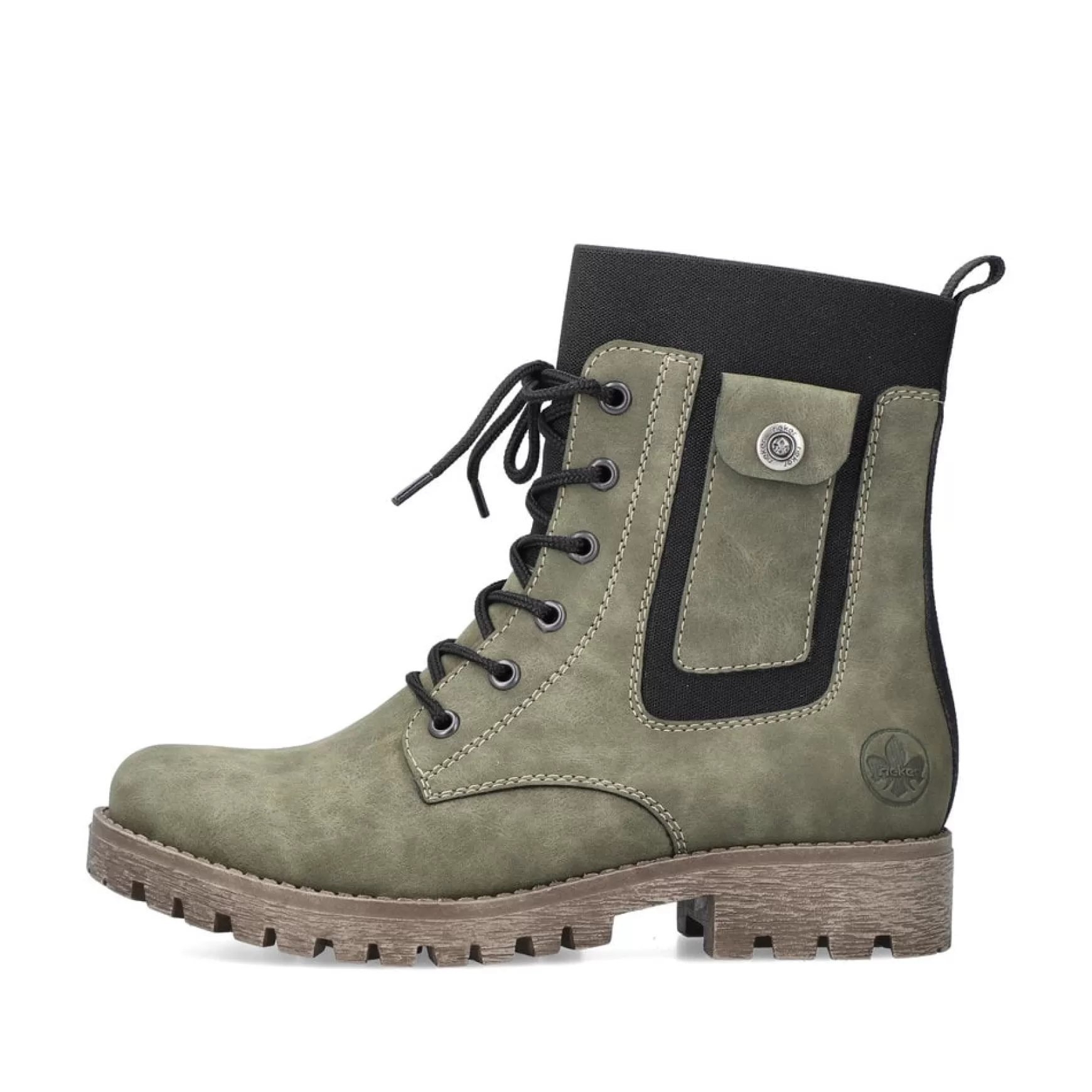 Women'S Biker Boots Leaf Green-Rieker Online