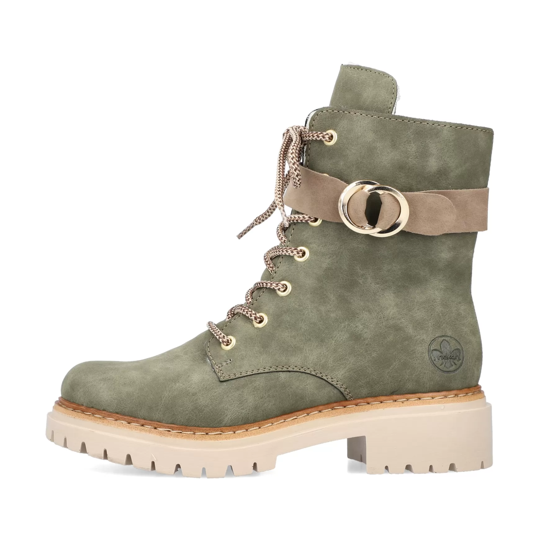 Women'S Biker Boots Leaf Green-Rieker Outlet