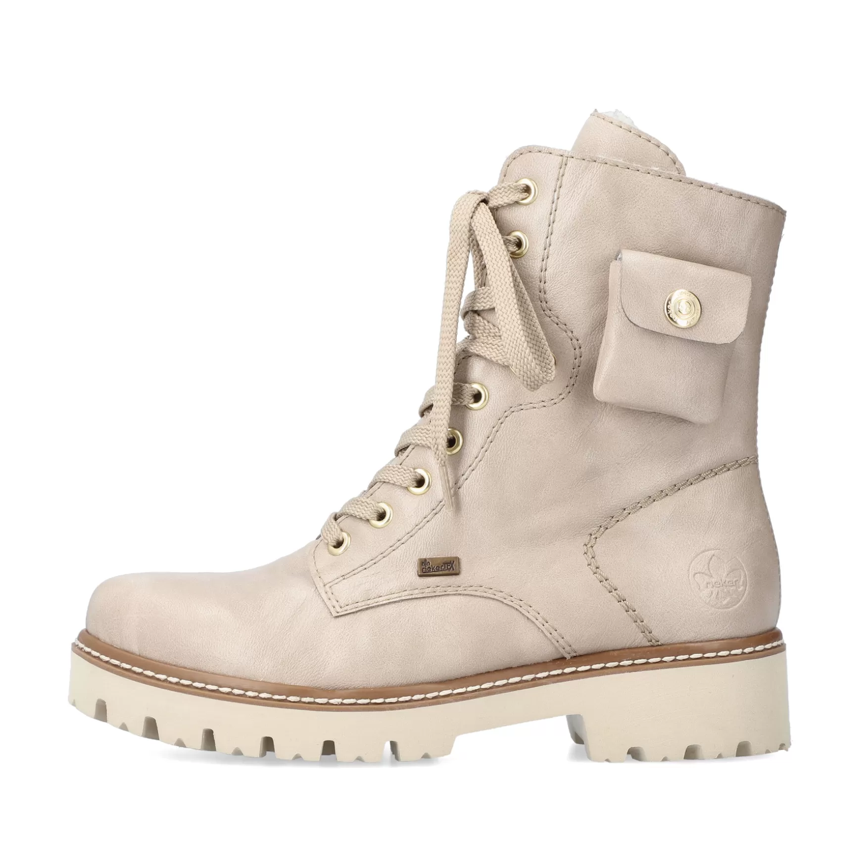 Women'S Biker Boots Light Beige-Rieker Best Sale