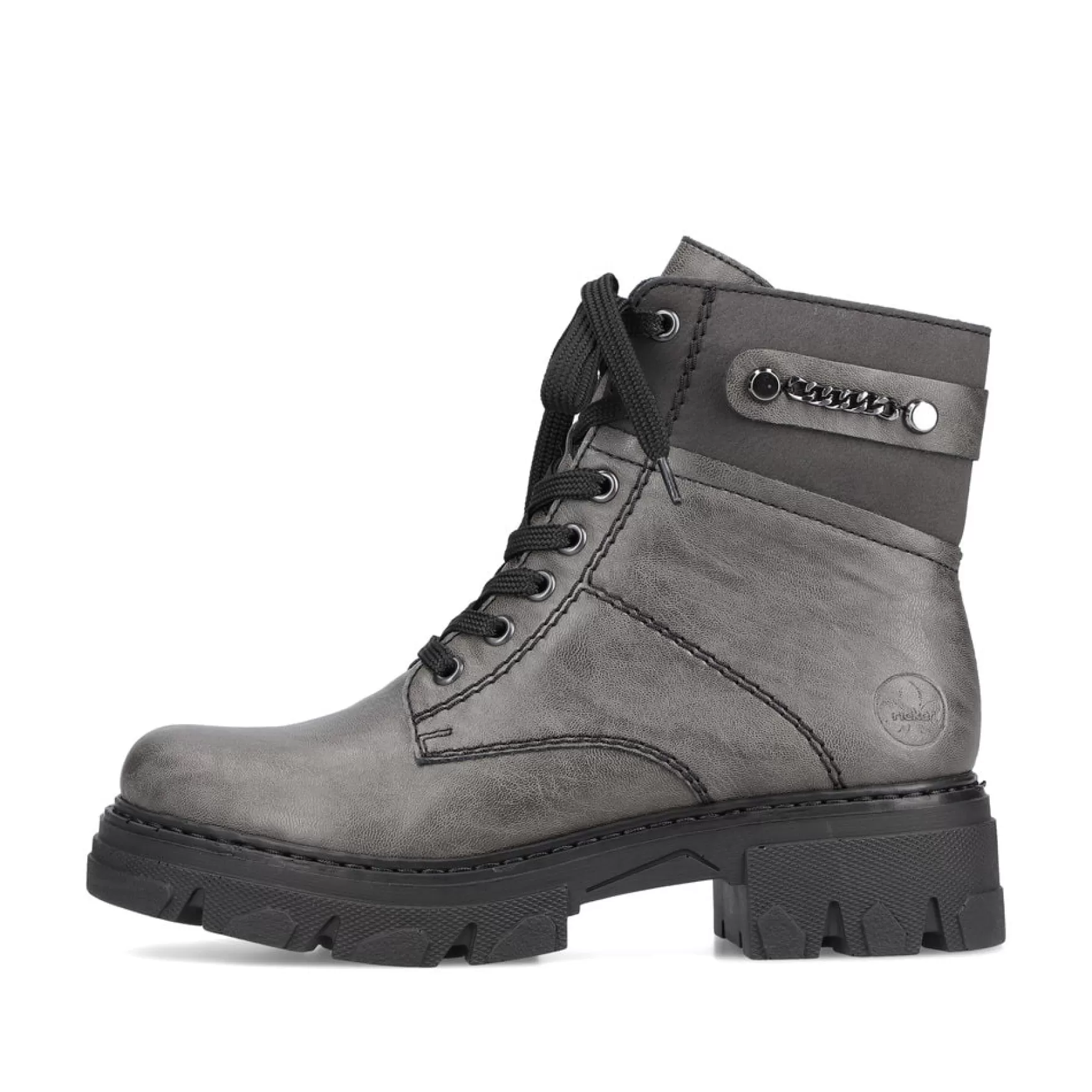 Women'S Biker Boots Moon Gray-Rieker Cheap