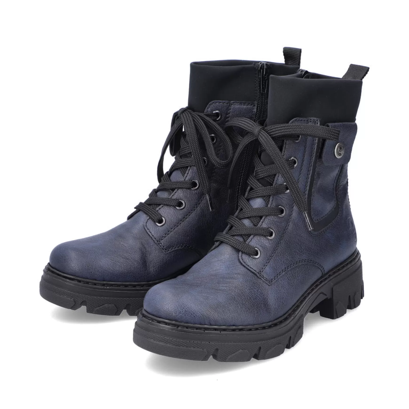 Women'S Biker Boots Navy Blue-Rieker New