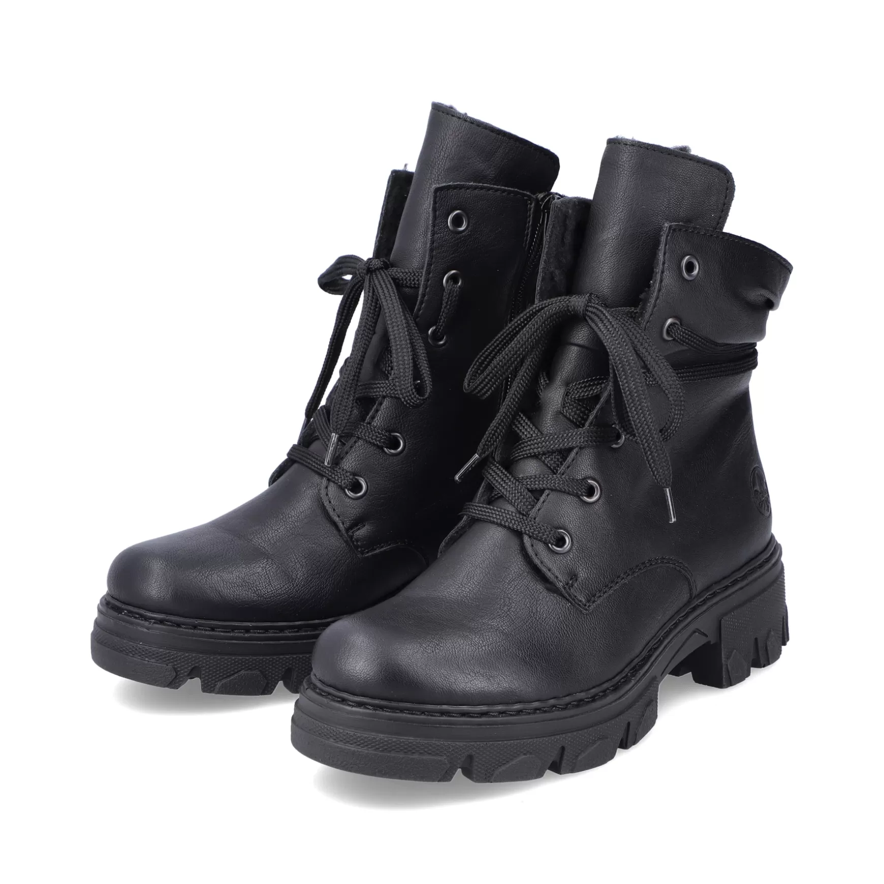 Women'S Biker Boots Night Black-Rieker Sale