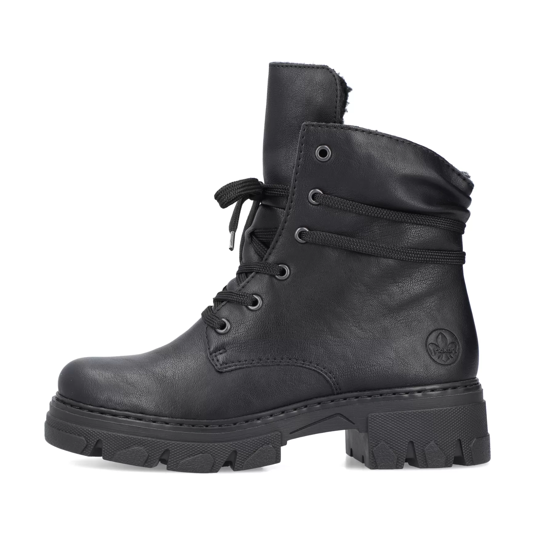 Women'S Biker Boots Night Black-Rieker Sale