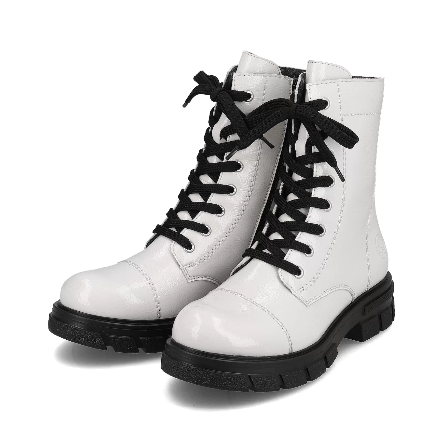 Women'S Biker Boots Pure White-Rieker Outlet