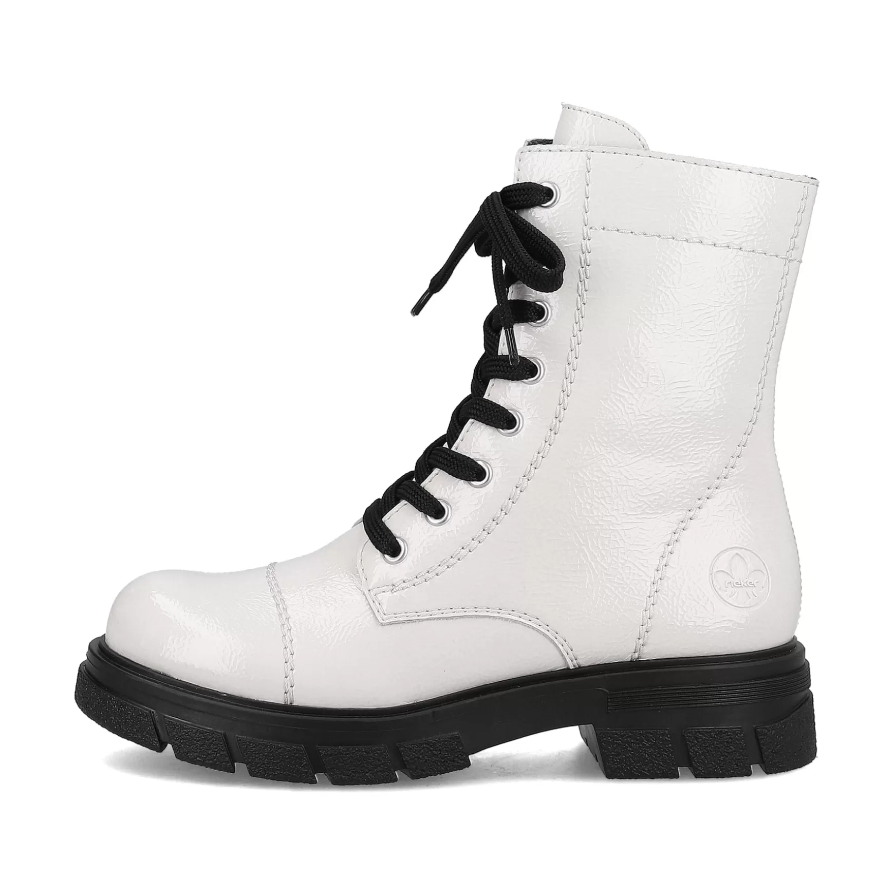 Women'S Biker Boots Pure White-Rieker Outlet