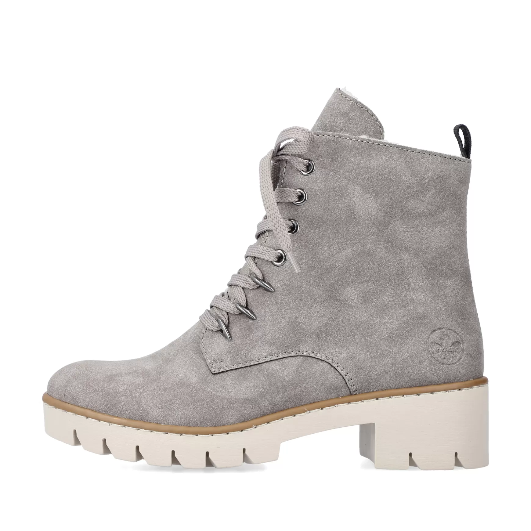 Women'S Biker Boots Silver Gray-Rieker Outlet