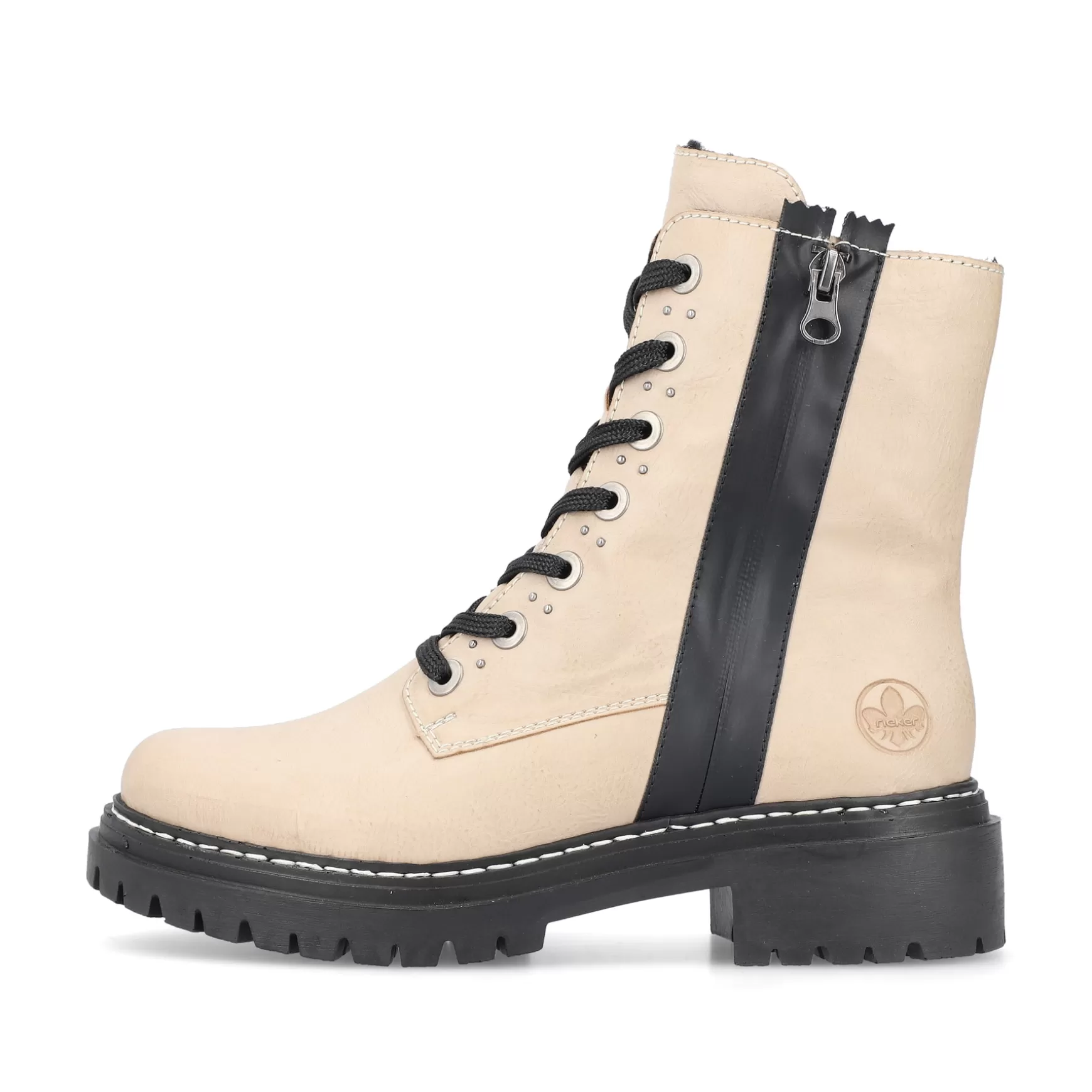 Women'S Biker Boots Vanilla Beige-Rieker Best