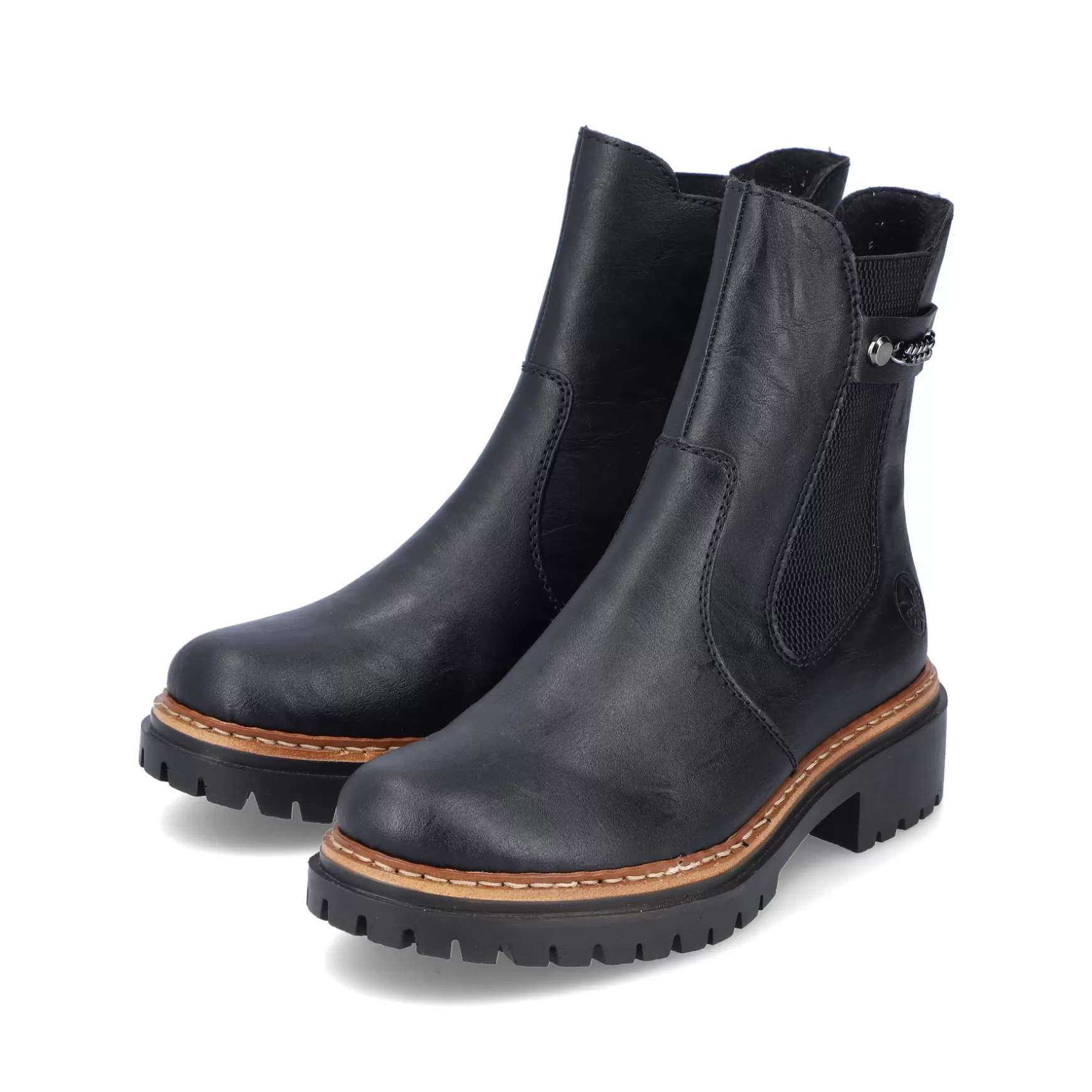 Women'S Chelsea Boots Asphalt Black-Rieker Outlet