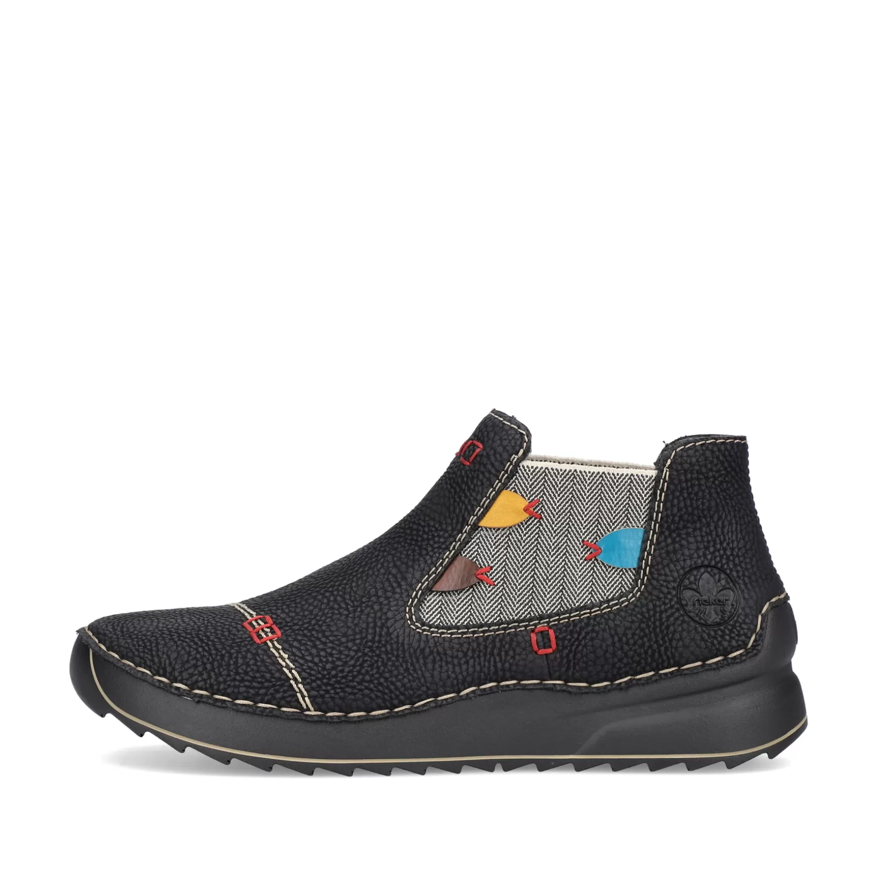 Women'S Chelsea Boots Asphalt Black-Multi-Rieker Hot