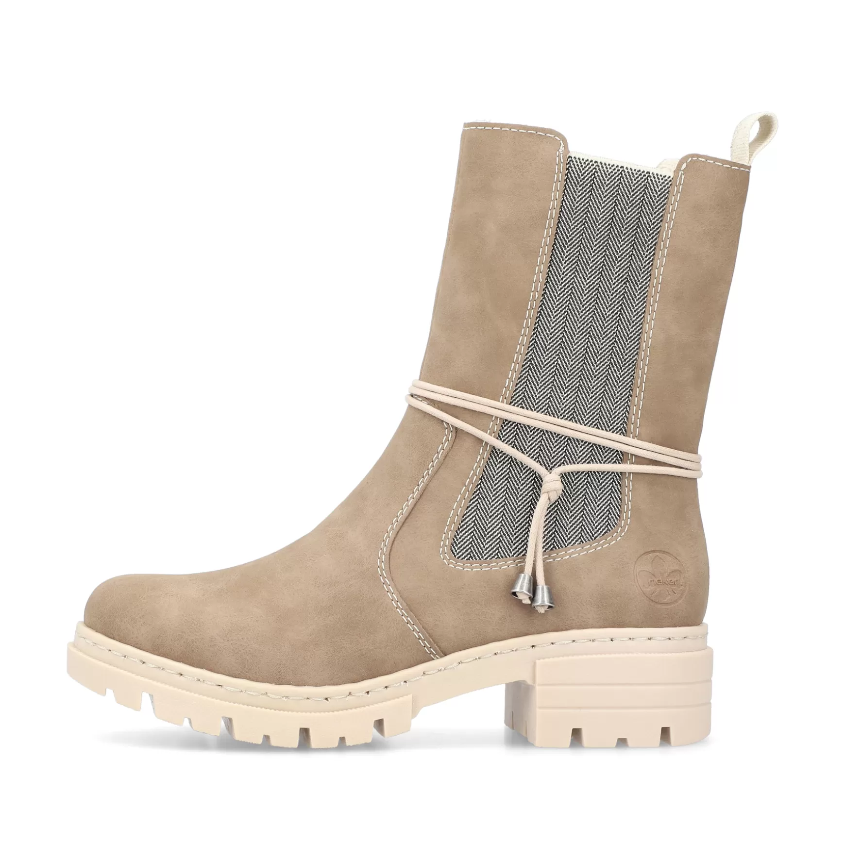 Women'S Chelsea Boots Beige Brown-Rieker Flash Sale