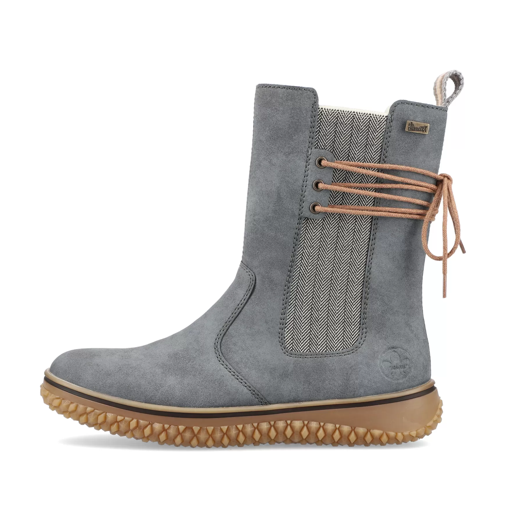 Women'S Chelsea Boots Blue Gray-Rieker Best