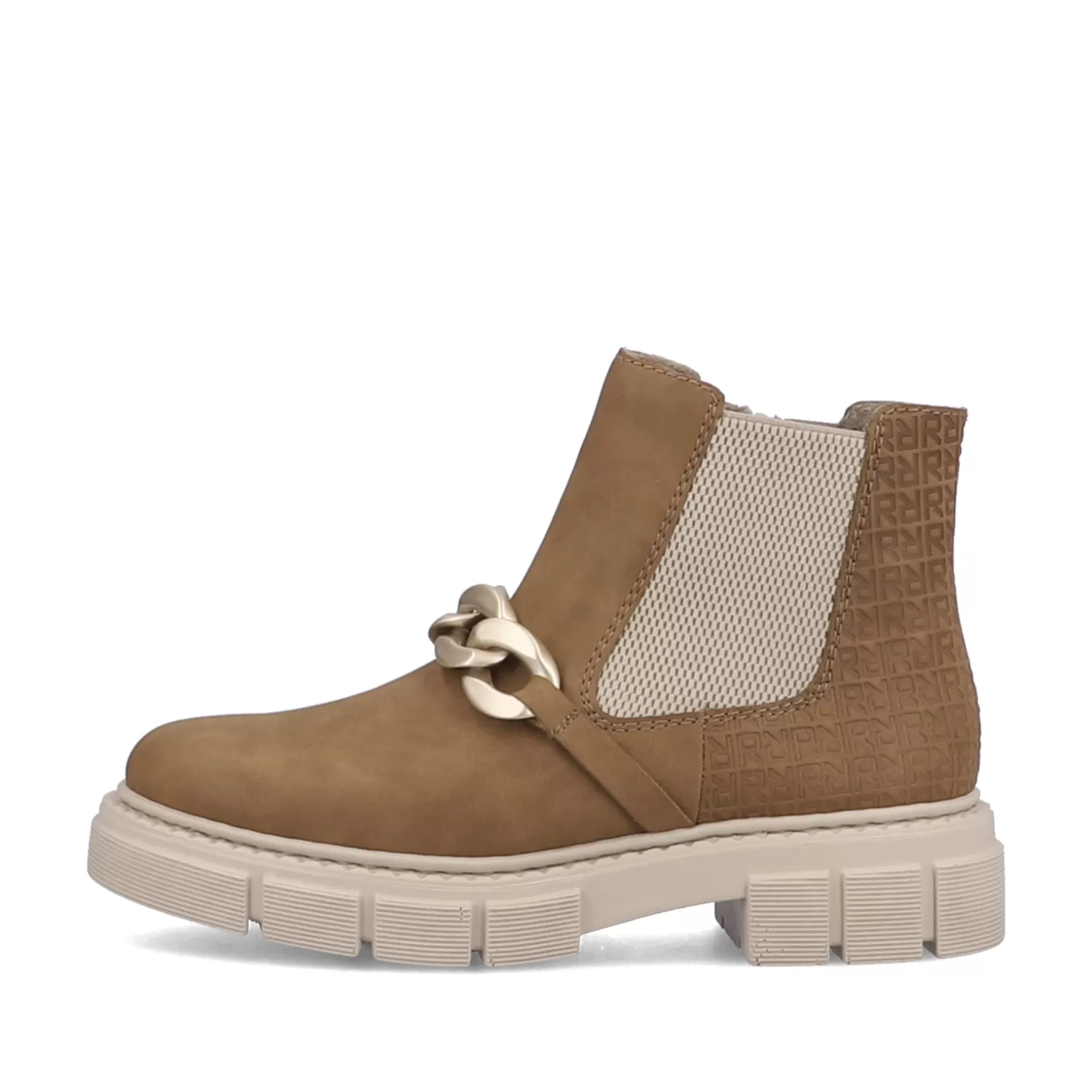 Women'S Chelsea Boots Camel Brown-Rieker Outlet