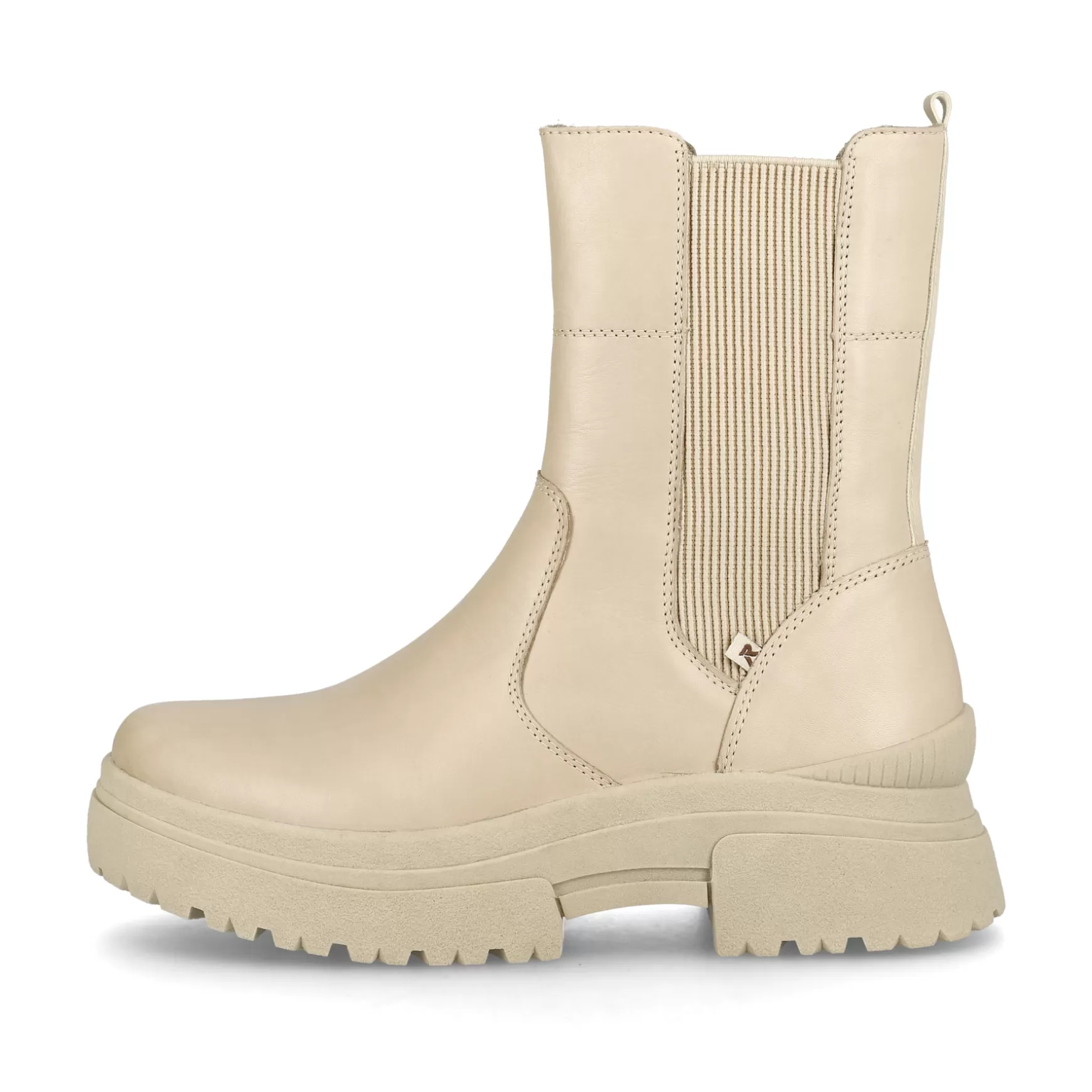 Women'S Chelsea Boots Cream Beige-Rieker Best