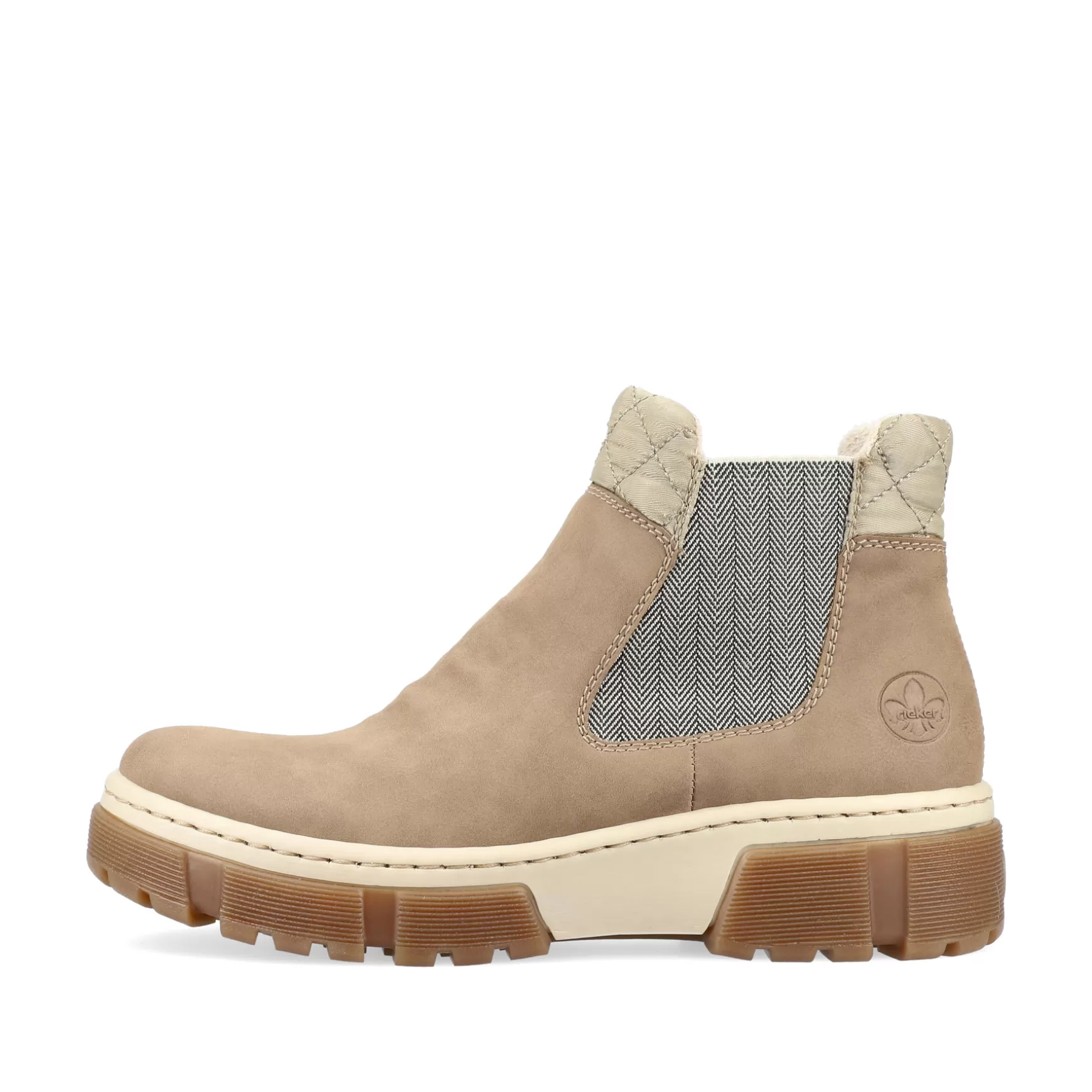 Women'S Chelsea Boots Cream Beige-Rieker Store