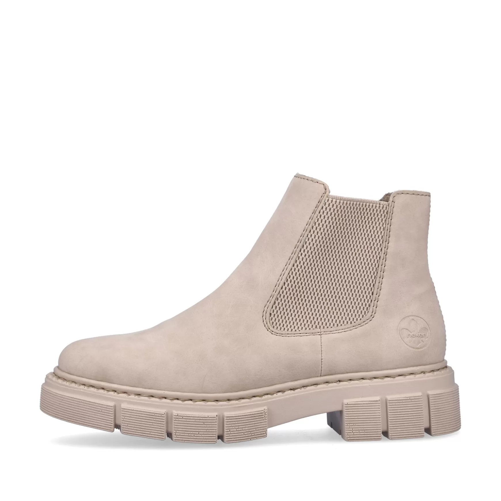 Women'S Chelsea Boots Cream Beige-Rieker Cheap