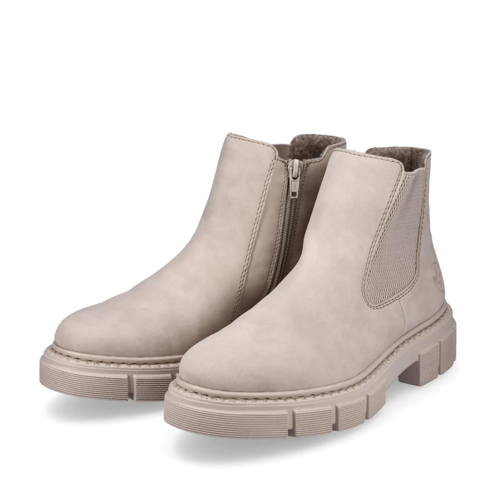 Women'S Chelsea Boots Cream Beige-Rieker Cheap