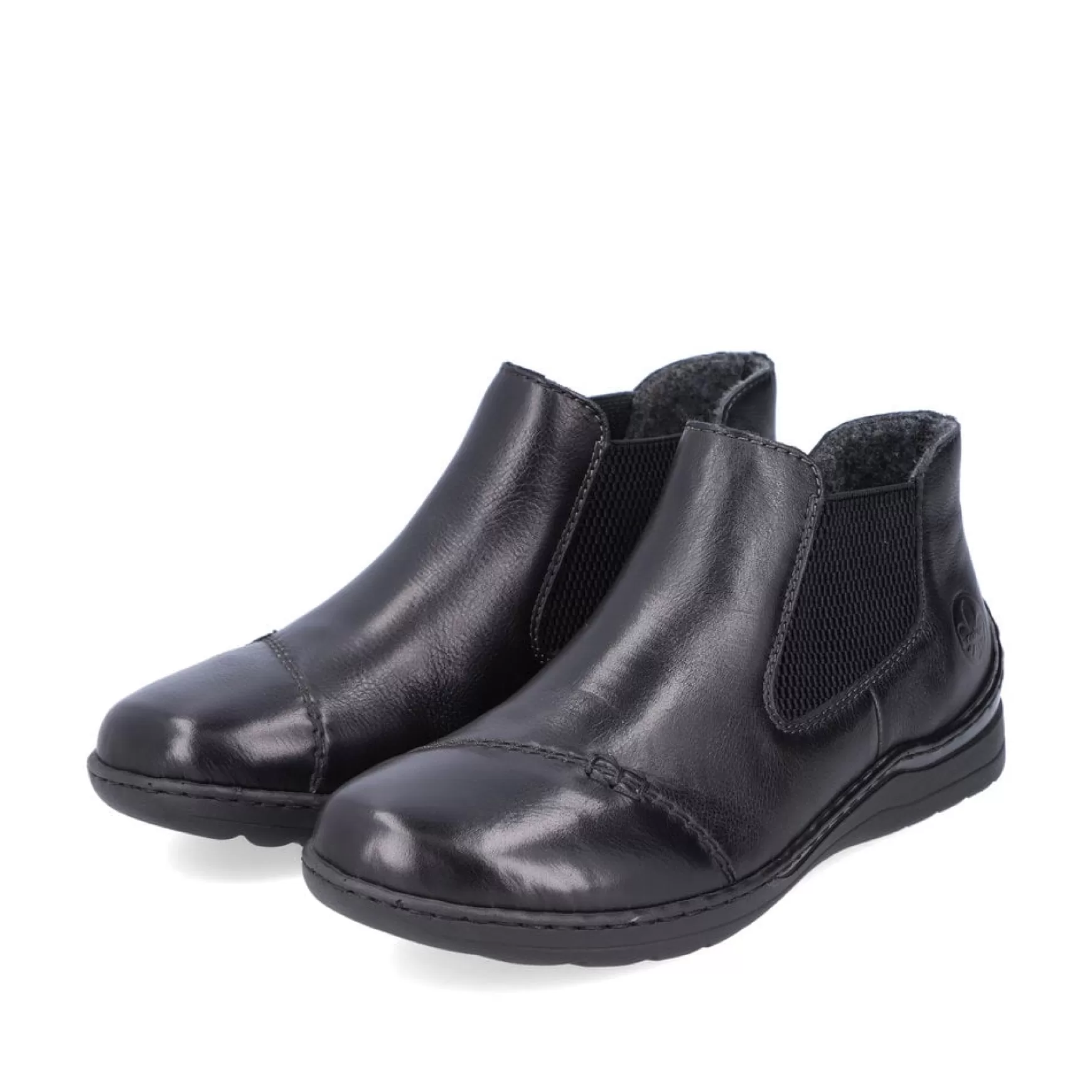 Women'S Chelsea Boots Glossy Black-Rieker Cheap