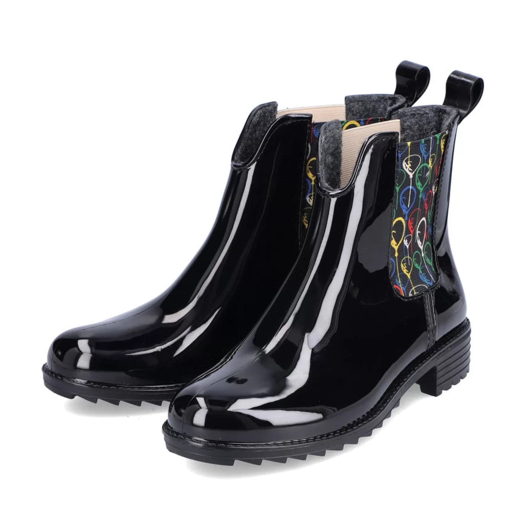 Women'S Chelsea Boots Glossy Black-Rieker Clearance