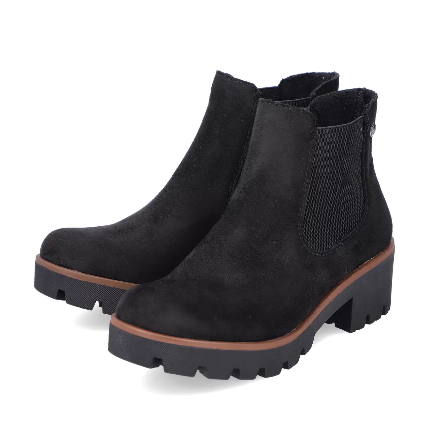 Women'S Chelsea Boots Graphite Black-Rieker Discount