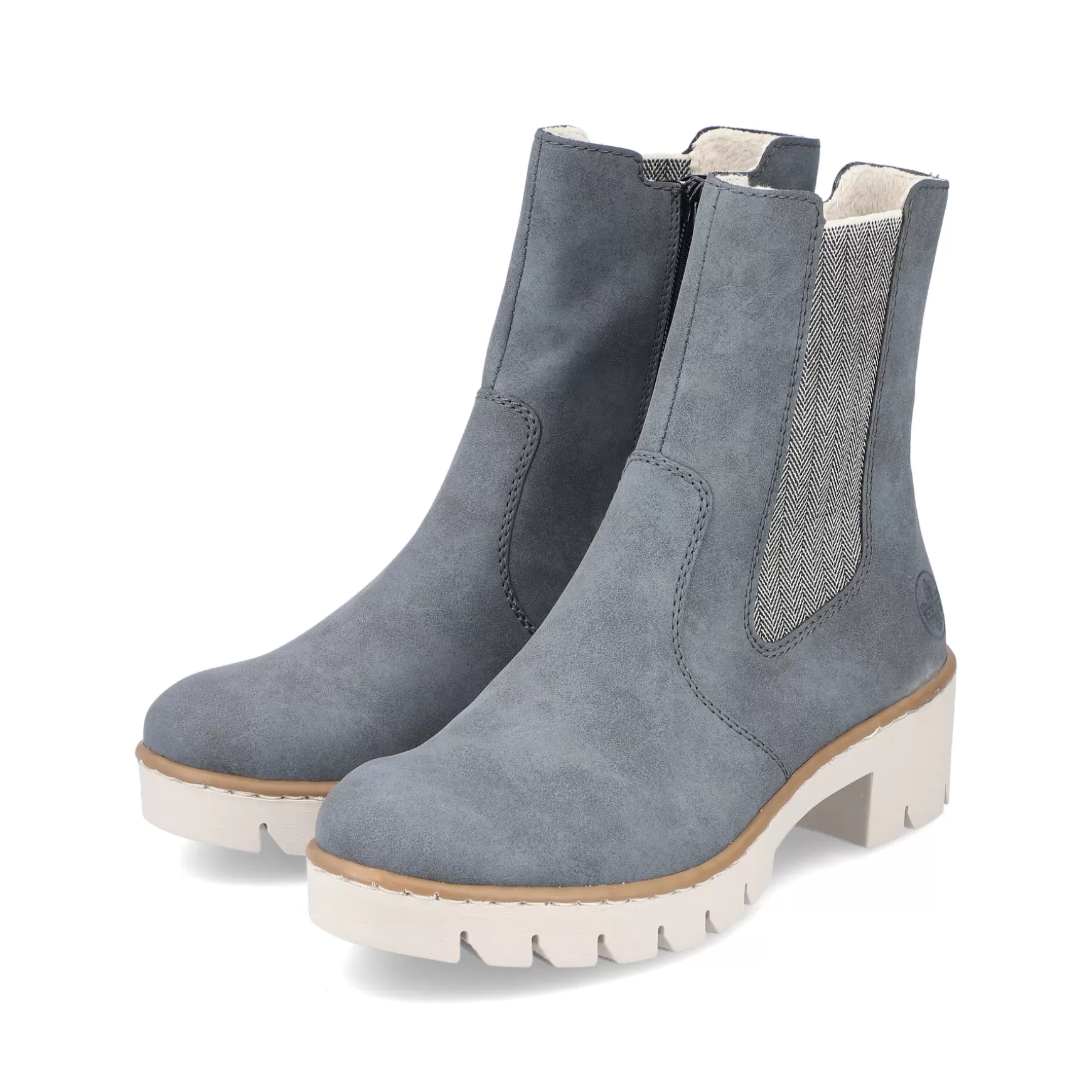 Women'S Chelsea Boots Gray Blue-Rieker Hot