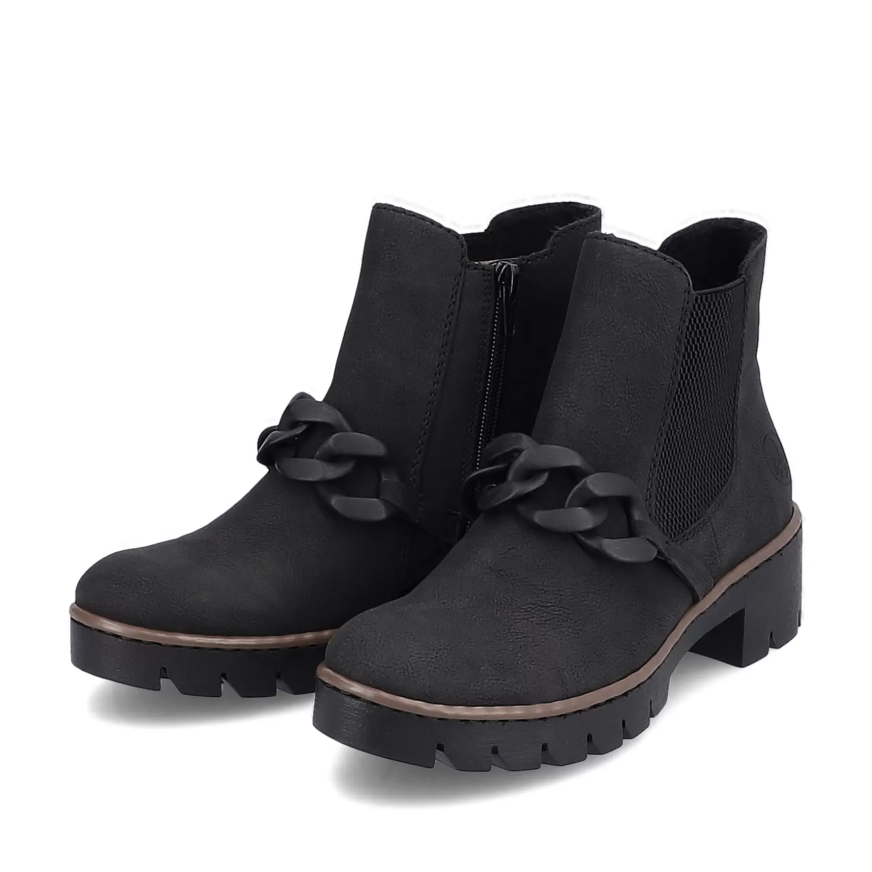 Women'S Chelsea Boots Jet Black-Rieker New