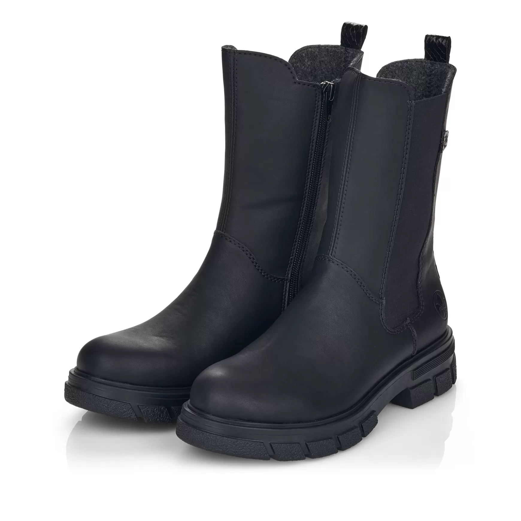 Women'S Chelsea Boots Jet Black-Rieker Fashion