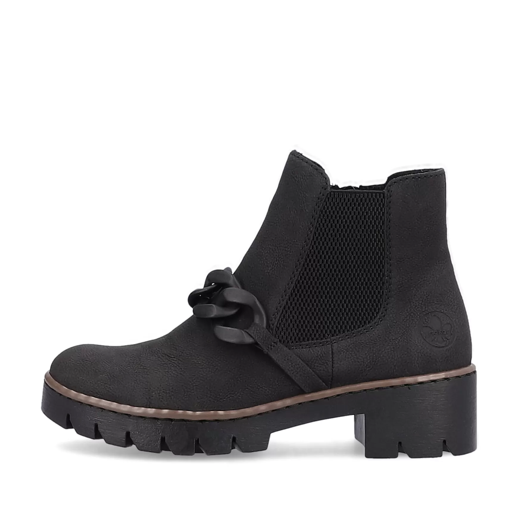 Women'S Chelsea Boots Jet Black-Rieker New