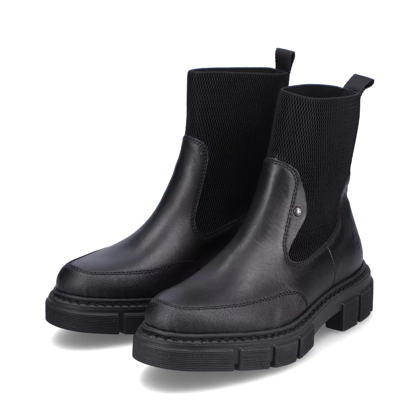 Women'S Chelsea Boots Jet Black-Rieker Fashion